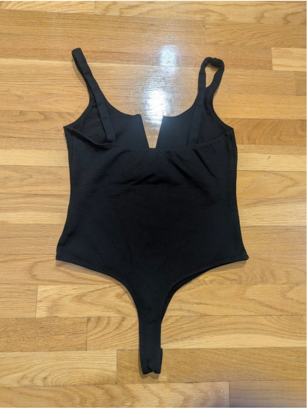 Lulus Black Sleeveless Bodysuit Notch Neck Medium - Picture 6 of 12